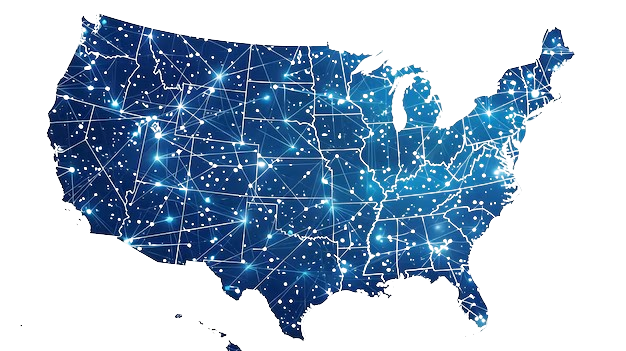 SwiftMove USA coverage map — continental United States